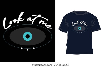 This eye-catching vector T-shirt design features a detailed, artistic illustration of an eye, perfect for fashion-forward apparel and graphic merchandise. Crafted in EPS format for easy customization 
