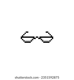 this is eyeglass icon in pixel art with white,black color and white background this item good for presentations,stickers, icons, t shirt design,game asset,logo and your project.