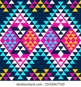 This fabric captures the essence of Native art with unique patterns, offering a modern aesthetic for various home décor and fashion uses.