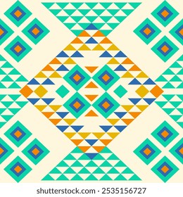 This fabric captures the essence of Native art with unique patterns, offering a modern aesthetic for various home décor and fashion uses.