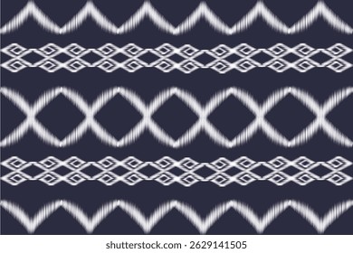 This fabric design displays repeating floral motifs inside diamond shapes, in a blue and white color scheme.