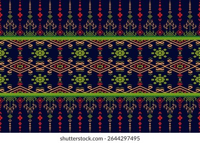 This fabric features alternating red and golden yellow floral patterns on a dark red background, evoking a bright, festive, and auspicious feel, suitable for holidays or celebrations.