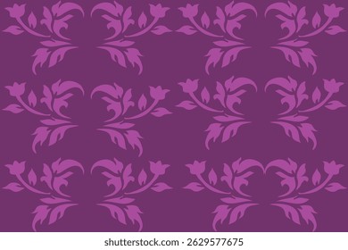 This fabric pattern features large pink flowers. arranged on a pink background.