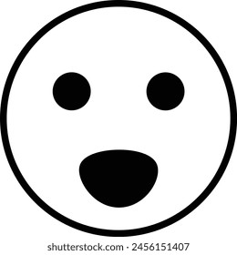This is a face icon design