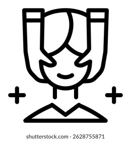 Este ícone facial é adequado para Salão de Beleza, Spa, Barber Shop, etc