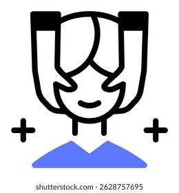 Este ícone facial é adequado para Salão de Beleza, Spa, Barber Shop, etc