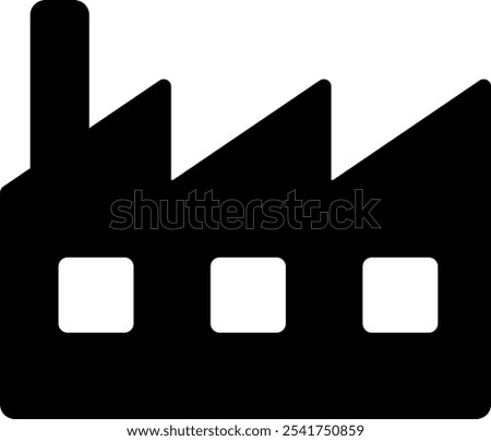 This is a factory icon (silhouette).