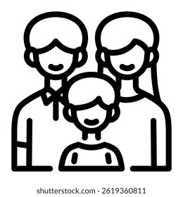 This Family icon is suitable for Family, Fathers Day, Family Day, etc