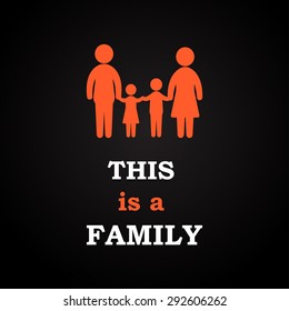 This is a Family - inscription template