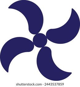 This is a fan design icon 