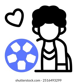 This Fans icon is suitable for football, soccer, sport etc.