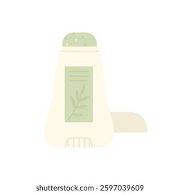 This fashionable shampoo bottle features a beautiful herbal design, making it ideal for ecoconscious branding