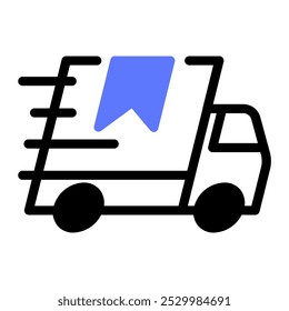 Este icono de entrega rápida es adecuado para logística, entrega y distribución, etc.