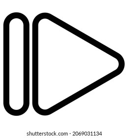 This is fast forward 2 icon of music player