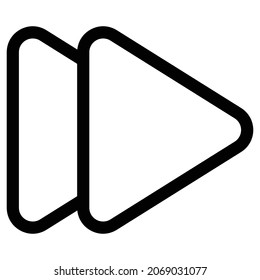 Este es un icono de avance rápido del reproductor de música