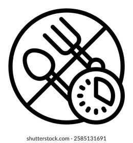This Fasting icon is suitable for Ramadan Islamic event etc