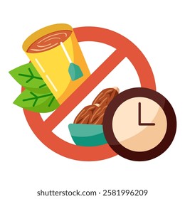 This Fasting illustration is suitable for Ramadan Islamic event etc