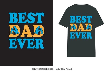 Das ist ein Vatertag-T-Shirt-Design.