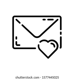 This is favorite mail vector icon with white background