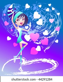 This is the feast of St. Valentine's at the rink