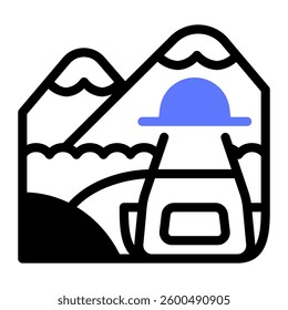 This Field trip icon is suitable for School, Education, Edutainment, etc