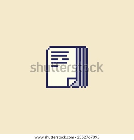  this is file icon in pixel art style ,this item good for presentations,stickers, icons, t shirt design,game asset,logo and project.