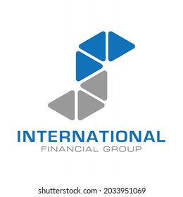 Este es el diseño del logotipo financiero. Este logotipo se utiliza para cualquier compañía financiera.