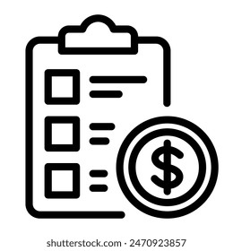 This Financial planning icon is suitable for Financial consulting, accounting, economic, etc.