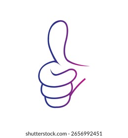 This is finger vector image, Yes and no button with thumbs up and thumbs down icons, vector, sticker .vector illustration, pictogram isolated on white background. color editable
