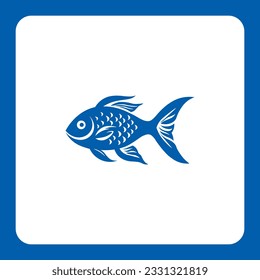 This fin-tastic design is perfect for seafood restaurants, fishing enthusiasts, and marine-related businesses. Dive into success with this eye-catching and versatile icon.