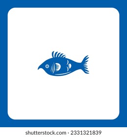 This fin-tastic design is perfect for seafood restaurants, fishing enthusiasts, and marine-related businesses. Dive into success with this eye-catching and versatile icon.