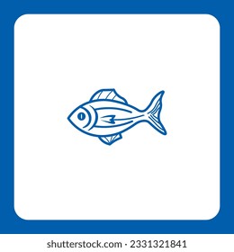 This fin-tastic design is perfect for seafood restaurants, fishing enthusiasts, and marine-related businesses. Dive into success with this eye-catching and versatile icon.