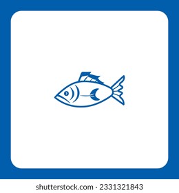 This fin-tastic design is perfect for seafood restaurants, fishing enthusiasts, and marine-related businesses. Dive into success with this eye-catching and versatile icon.