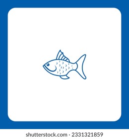 This fin-tastic design is perfect for seafood restaurants, fishing enthusiasts, and marine-related businesses. Dive into success with this eye-catching and versatile icon.