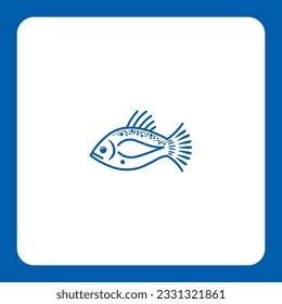 This fin-tastic design is perfect for seafood restaurants, fishing enthusiasts, and marine-related businesses. Dive into success with this eye-catching and versatile icon.