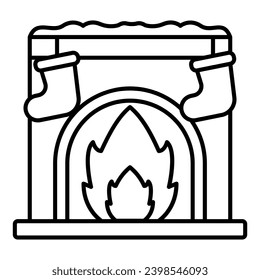 This Fireplace icon is suitable for The Birth of Jesus or Christmas, Religion, Christian, etc.