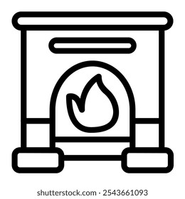 This Fireplace icon is suitable for Christmas the Birth of Jesus Christ.