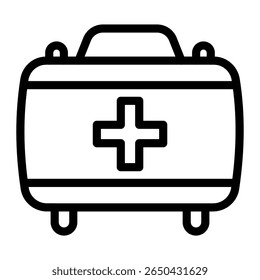 This First Aid Kit icon is suitable for Camping, Outdoor Activity, Summer Vacation, etc