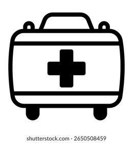 This First Aid Kit icon is suitable for Camping, Outdoor Activity, Summer Vacation, etc