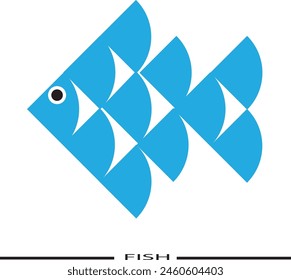 This is a fish image that can be used as an icon or background