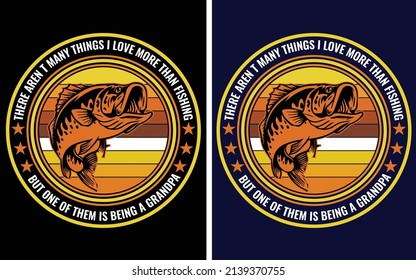 This is fishing grandpa t_shirt design.