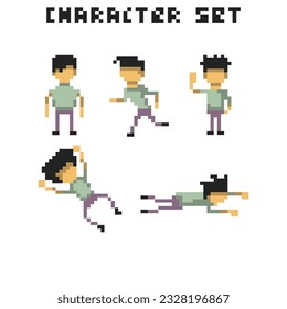 este es un icono de carácter plano en el arte de píxeles con un color sencillo con fondo blanco este elemento es bueno para presentaciones, pegatinas, iconos, diseño de camisetas, activo de juego, logotipo y su proyecto.