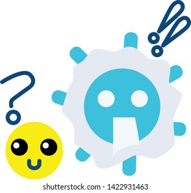 this is flat icon of allergy  