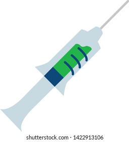 this is a flat icon of injection