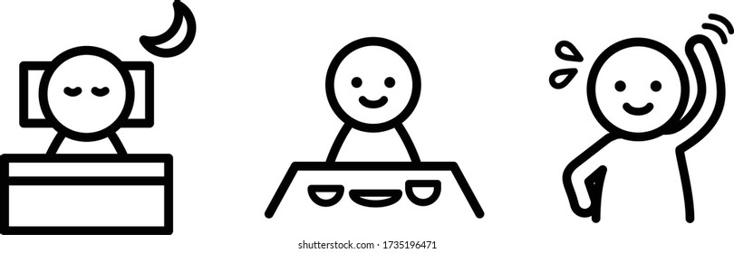 this is flat icon set of health management.