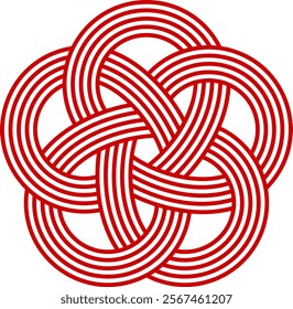 This is a flat illustration of a mizuhiki plum knot.
Since the meaning of mizuhiki changes depending on the color and number of wires, I created several patterns.
This is 5 pcs.