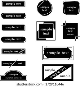 this is flat illustration set of frame and decoration.
