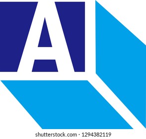 This is flat vector of icon started by A. It can be used for your logo as you want. 