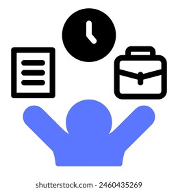 Este icono flexible es adecuado para trabajo remoto, trabajo desde casa, nómada digital y freelance