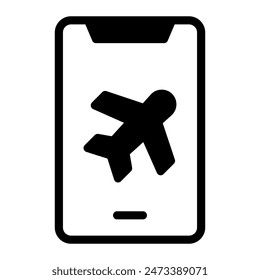 This Flight Mode icon is suitable for digital nomad, freelancer, working at home, etc.